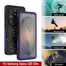 Charger l'image dans la galerie, Coque ultra étanche pour Galaxy S26 [Série Kickstud 2.0] Housse de protection IP68 avec protection d'écran et béquille [Violet]
