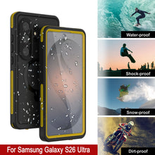 Load image into Gallery viewer, Coque ultra étanche pour Galaxy S26 [Série Kickstud 2.0] Housse de protection IP68 avec protection d'écran et béquille [Jaune]
