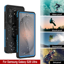 Load image into Gallery viewer, Coque ultra étanche pour Galaxy S26 [Série Kickstud 2.0] Housse de protection IP68 avec protection d'écran et béquille [Bleu]
