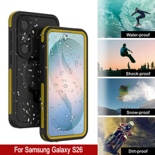 Load image into Gallery viewer, Coque étanche pour Galaxy S26 [Série Kickstud 2.0] Housse de protection IP68 avec protection d'écran et béquille [Jaune]
