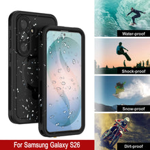 Load image into Gallery viewer, Coque étanche pour Galaxy S26 [Série Kickstud 2.0] Housse de protection IP68 avec protecteur d'écran et béquille [Noir]
