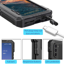 Charger l&#39;image dans la galerie, Étui métallique Galaxy Z Fold5, étui de protection robuste de qualité militaire, couverture complète rigide [bleu]
