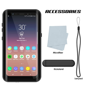 Galaxy S9 Waterproof Case PunkCase StudStar Black Thin 6.6ft Underwater IP68 Shock/Snow Proof (Color in image: light green)