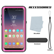 Charger l&#39;image dans la galerie, Galaxy S9 Plus Waterproof Case PunkCase StudStar Pink Thin 6.6ft Underwater IP68 Shock/Snow Proof (Color in image: light green)
