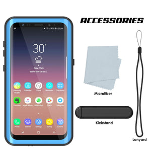 Galaxy S9 Plus Waterproof Case PunkCase StudStar Light Blue Thin 6.6ft Underwater IP68 ShockProof (Color in image: light green)