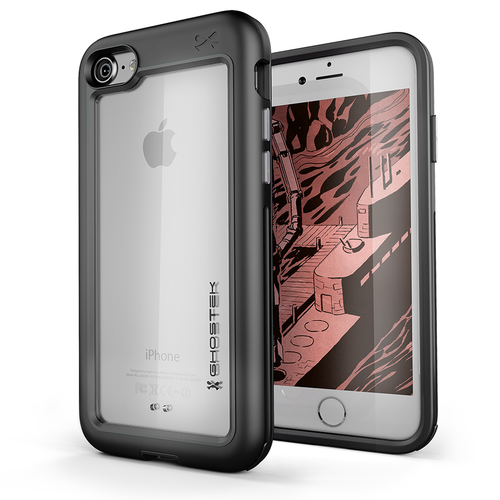 iPhone 7 Case, Ghostek®  Atomic Slim Series  for  iPhone 7 Rugged Heavy Duty Case [BLACK] (Color in image: Gold)