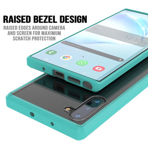 Galaxy Note 20 Punkcase Lucid-2.0 Series Slim Fit Armor Teal Case Cover (Color in image: Clear)