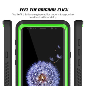 Galaxy S9 Waterproof Case, Punkcase [Extreme Series] [Slim Fit] [IP68 Certified] [Shockproof] [Snowproof] [Dirproof] Armor Cover W/ Built In Screen Protector for Samsung Galaxy S9 [Light Green] (Color in image: Teal)