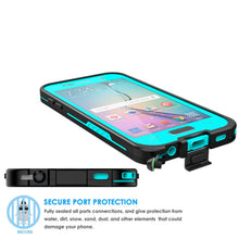 Load image into Gallery viewer, Galaxy S6 Waterproof Case, Punkcase SpikeStar Teal Water/Shock/Dirt/Snow Proof | Lifetime Warranty (Color in image: light green)
