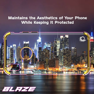 iPhone X Case, Punkcase [BLAZE SERIES] Protective Cover W/ PunkShield Screen Protector [Shockproof] [Slim Fit] for Apple iPhone 10 [Gold] (Color in image: Black)