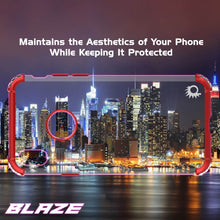 Charger l&#39;image dans la galerie, iPhone X Case, Punkcase [BLAZE SERIES] Protective Cover W/ PunkShield Screen Protector [Shockproof] [Slim Fit] for Apple iPhone 10 [Red] (Color in image: Silver)
