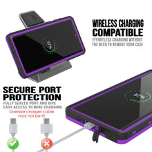 Charger l&#39;image dans la galerie, PunkCase Galaxy Note 10+ Plus Waterproof Case, [KickStud Series] Armor Cover [Purple] (Color in image: Pink)
