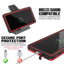 Load image into Gallery viewer, PunkCase Galaxy Note 10 Waterproof Case, [KickStud Series] Armor Cover [Red] (Color in image: White)
