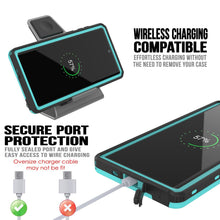Charger l&#39;image dans la galerie, PunkCase Galaxy Note 10+ Plus Waterproof Case, [KickStud Series] Armor Cover [Teal] (Color in image: Red)
