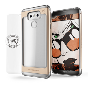 LG G6 Case, Ghostek® Cloak 2.0 Gold w/ Explosion-Proof Screen Protector | Aluminum Frame (Color in image: Red)