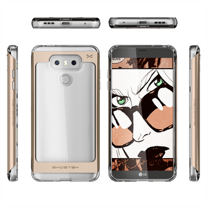 LG G6 Case, Ghostek® Cloak 2.0 Gold w/ Explosion-Proof Screen Protector | Aluminum Frame 