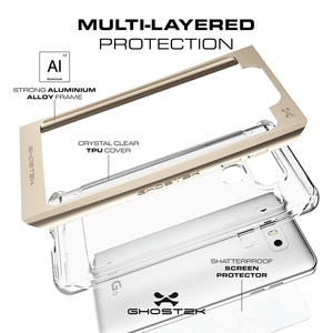 MULTI-LAYERED PROTECTION Aluminium STRONG ALUMINIUM ALLOY FRAME CRYSTAL CLEAR TPU COVER BLSOrS 