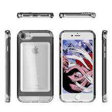 Load image into Gallery viewer, iPhone 7 Case, Ghostek® Cloak 2.0 Black w/ ExplosionProof Screen Protector | Aluminum Frame (Color in image: Silver)

