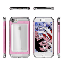 Load image into Gallery viewer, iPhone 7 Case, Ghostek  Cloak 2.0 Pink Series w/ ExplosionProof Screen Protector | Aluminum Frame (Color in image: Red)
