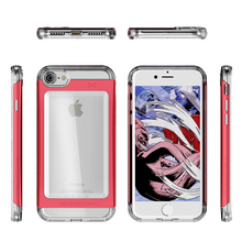Load image into Gallery viewer, iPhone 7 Case, Ghostek® 2.0  Cloak 2.0 Red Series w/ Explosion-Proof Screen Protector | Aluminum Frame (Color in image: Pink)
