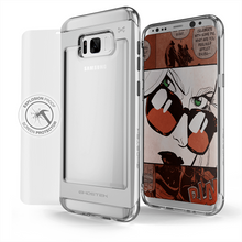 Load image into Gallery viewer, Galaxy S8 Case, Ghostek® 2.0 Silver Series w/ Explosion-Proof Screen Protector | Aluminum Frame (Color in image: Silver)
