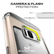Load image into Gallery viewer, CAMERA &amp; FLASH PROTECTION 2mm (an RAISED TPU BEVEL (Color in image: Gold)
