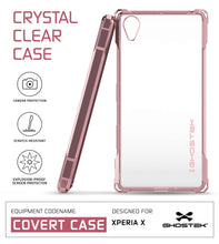 Load image into Gallery viewer, Xperia X Case, Ghostek® Covert Peach Seriesr | Clear TPU | Warranty | Screen Protector | Ultra Fit (Color in image: Clear)
