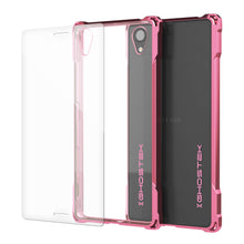 Load image into Gallery viewer, Xperia X Case, Ghostek® Covert Rose Pink  | Clear TPU | Warranty | Screen Protector | Ultra Fit (Color in image: Rose Pink)
