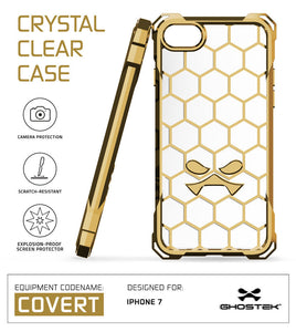 iPhone 7 Case, Ghostek® Covert Gold, Premium Impact Protective Armor | Lifetime Warranty Exchange (Color in image: space grey)