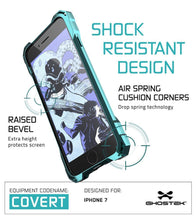 Load image into Gallery viewer, iPhone 8+ Plus Case, Ghostek® Covert Teal Premium Protective Armor | Lifetime Warranty Exchange (Color in image: clear)
