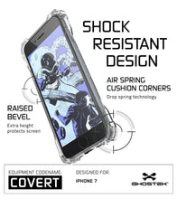 Load image into Gallery viewer, iPhone 7 Case, Ghostek® Covert Clear, Premium Impact Protective Armor | Lifetime Warranty Exchange (Color in image: teal)
