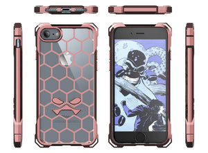 iPhone 7 Case, Ghostek® Covert Rose Pink, Premium Impact Protective Armor | Warranty (Color in image: peach)
