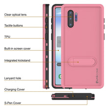 Charger l&#39;image dans la galerie, PunkCase Galaxy Note 10+ Plus Waterproof Case, [KickStud Series] Armor Cover [Pink] (Color in image: Light Blue)
