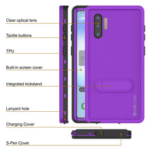 Load image into Gallery viewer, PunkCase Galaxy Note 10 Waterproof Case, [KickStud Series] Armor Cover [Purple] (Color in image: Teal)
