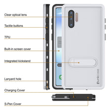 Load image into Gallery viewer, PunkCase Galaxy Note 10 Waterproof Case, [KickStud Series] Armor Cover [White] (Color in image: Black)
