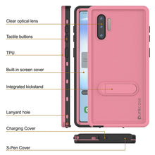 Load image into Gallery viewer, PunkCase Galaxy Note 10 Waterproof Case, [KickStud Series] Armor Cover [Pink] (Color in image: Green)
