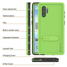 Charger l&#39;image dans la galerie, PunkCase Galaxy Note 10+ Plus Waterproof Case, [KickStud Series] Armor Cover [Light-Green] (Color in image: Teal)
