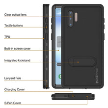 Load image into Gallery viewer, PunkCase Galaxy Note 10 Waterproof Case, [KickStud Series] Armor Cover [Black] (Color in image: Pink)
