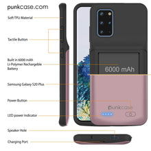 Charger l&#39;image dans la galerie, PunkJuice S20+ Plus Battery Case Rose - Fast Charging Power Juice Bank with 6000mAh (Color in image: Patterned Blue)
