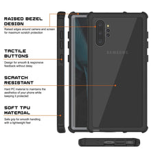 Charger l&#39;image dans la galerie, Punkcase Galaxy Note 10+ Plus Case, [Spartan Series] Black Rugged Heavy Duty Cover W/Built in Screen Protector (Color in image: Light Blue)
