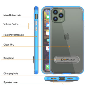 iPhone 12 Pro Max Case, PUNKcase [LUCID 3.0 Series] [Slim Fit] Protective Cover w/ Integrated Screen Protector [Blue] (Color in image: Black)