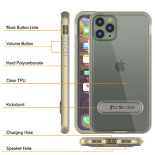 Charger l&#39;image dans la galerie, iPhone 12 Pro Case, PUNKcase [LUCID 3.0 Series] [Slim Fit] Protective Cover w/ Integrated Screen Protector [Gold] (Color in image: Black)
