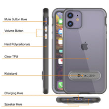 Load image into Gallery viewer, iPhone 12 Case, PUNKcase [LUCID 3.0 Series] [Slim Fit] Protective Cover w/ Integrated Screen Protector [Grey] (Color in image: Black)
