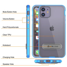 Load image into Gallery viewer, iPhone 12 Case, PUNKcase [LUCID 3.0 Series] [Slim Fit] Protective Cover w/ Integrated Screen Protector [Blue] (Color in image: Black)
