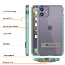 Load image into Gallery viewer, iPhone 12 Case, PUNKcase [LUCID 3.0 Series] [Slim Fit] Protective Cover w/ Integrated Screen Protector [Teal] (Color in image: Black)
