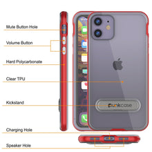 Charger l&#39;image dans la galerie, iPhone 12 Mini Case, PUNKcase [LUCID 3.0 Series] [Slim Fit] Protective Cover w/ Integrated Screen Protector [Red] (Color in image: Black)

