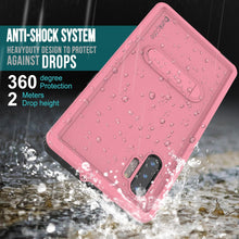 Load image into Gallery viewer, PunkCase Galaxy Note 10 Waterproof Case, [KickStud Series] Armor Cover [Pink] (Color in image: Black)
