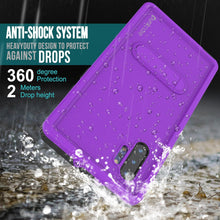 Charger l&#39;image dans la galerie, PunkCase Galaxy Note 10+ Plus Waterproof Case, [KickStud Series] Armor Cover [Purple] (Color in image: Light Green)
