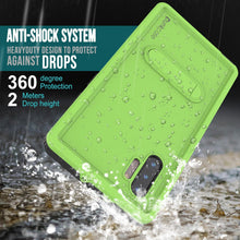 Load image into Gallery viewer, PunkCase Galaxy Note 10 Waterproof Case, [KickStud Series] Armor Cover [Light-Green] (Color in image: Teal)
