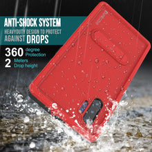 Charger l&#39;image dans la galerie, PunkCase Galaxy Note 10+ Plus Waterproof Case, [KickStud Series] Armor Cover [Red] (Color in image: Teal)
